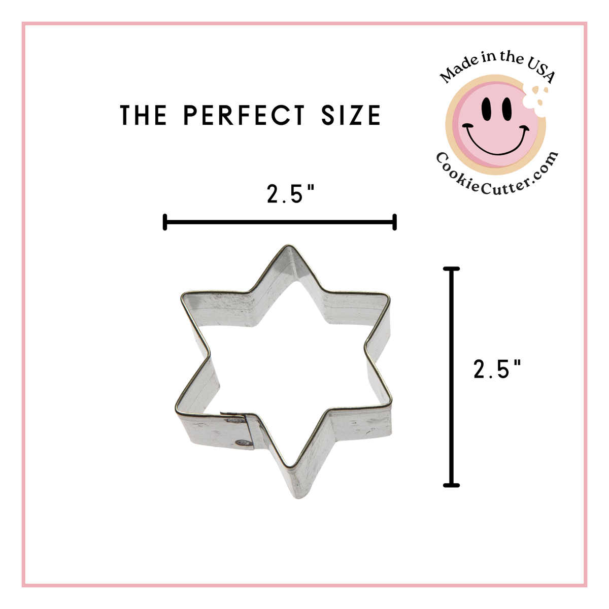 Star Cookie Cutter 6 point 2.5 in B973