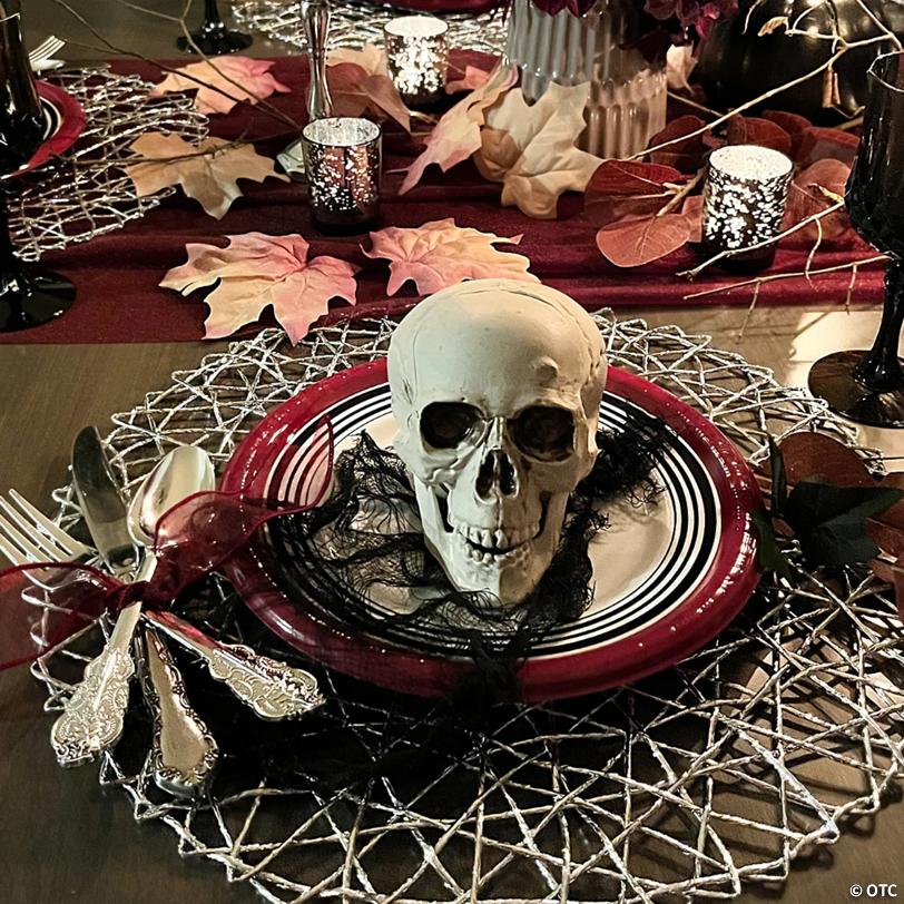 Bag of Skulls Halloween Decorations - 12 Pc.