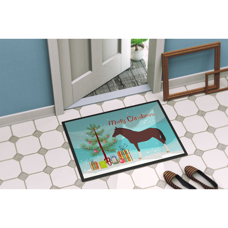 Barbara Non-Slip No Pattern Christmas Doormat