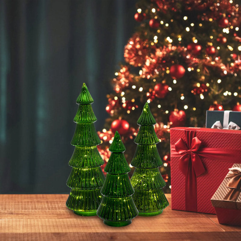 Battery-Operated Lighted Christmas Trees (3Ct)