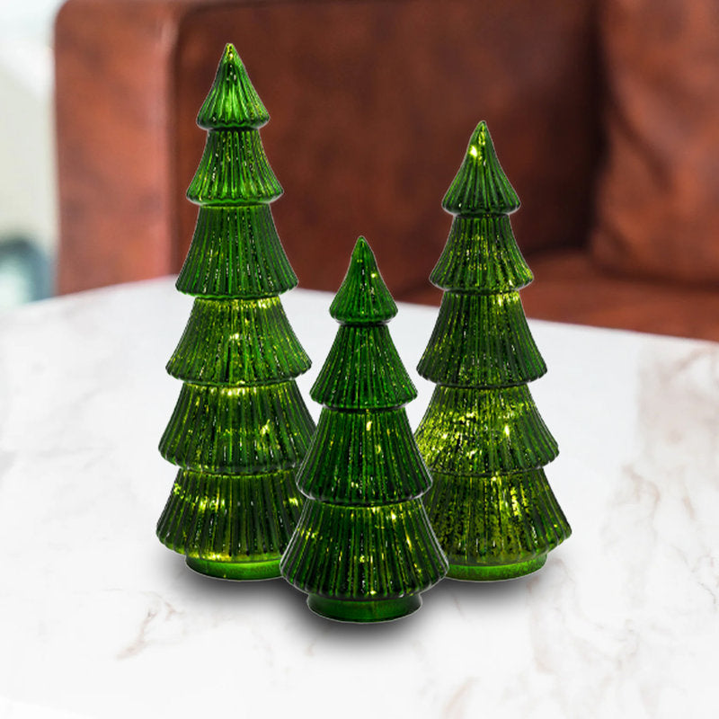 Battery-Operated Lighted Christmas Trees (3Ct)