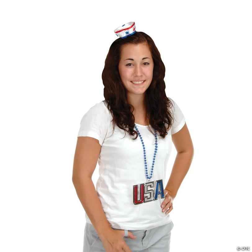 Beistle - Patriotic Sailor Hat Hair Clip - 12 Pack