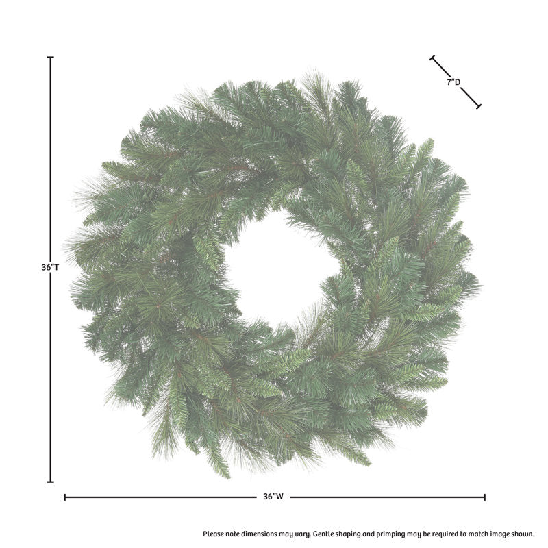 Cedar Christmas Wreath as a festive door display