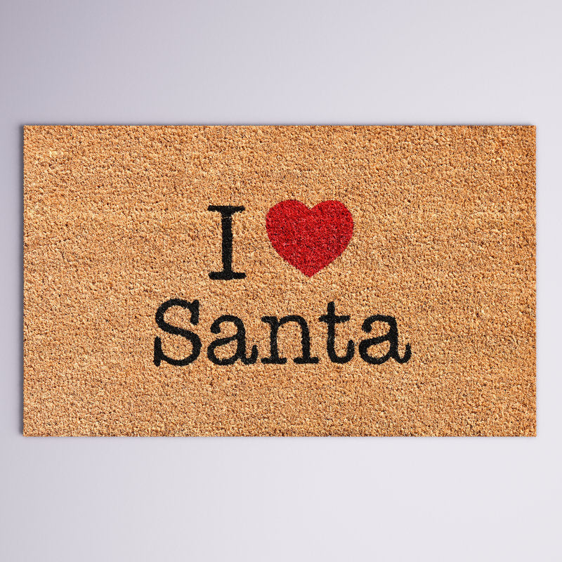 Bertrand Non-Slip No Pattern Christmas Doormat