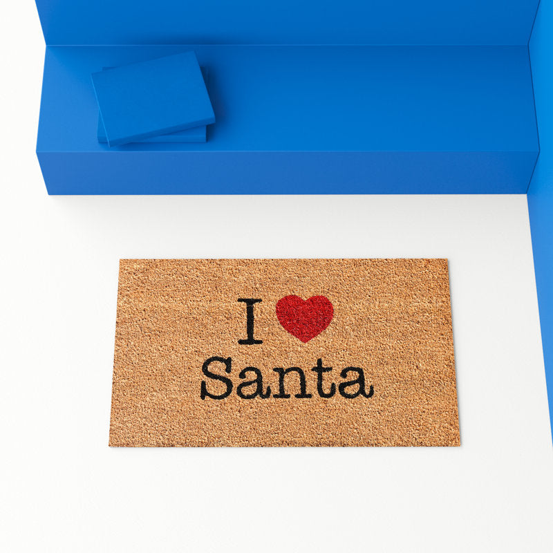 Bertrand Non-Slip No Pattern Christmas Doormat