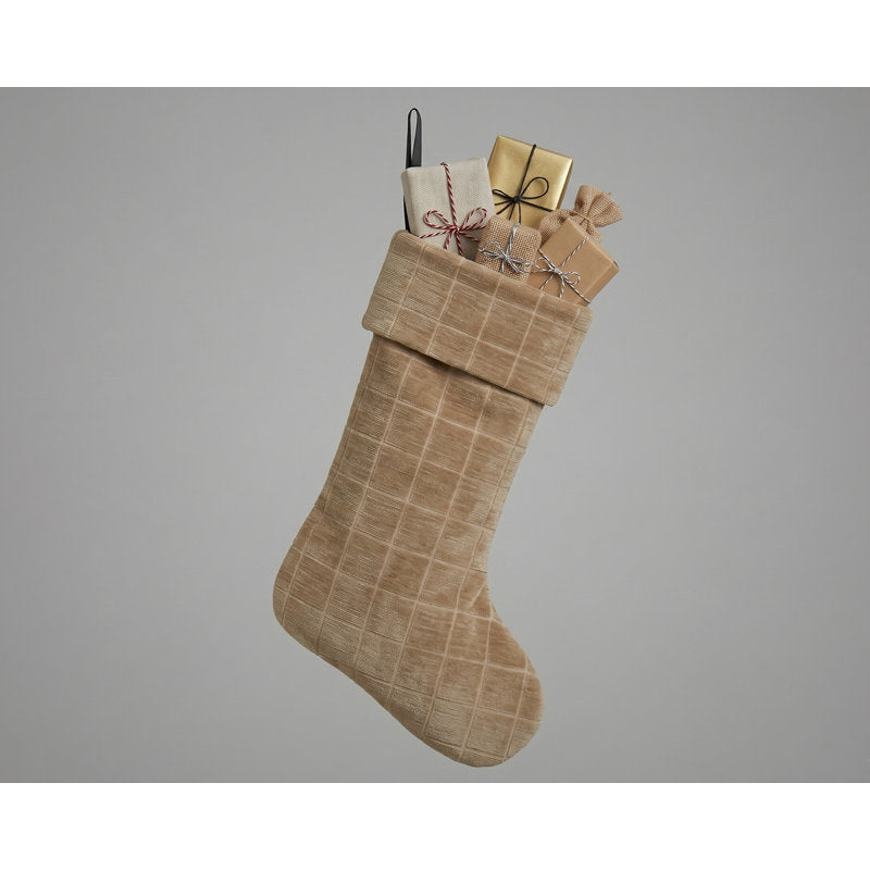 Block Fawn Christmas Stocking