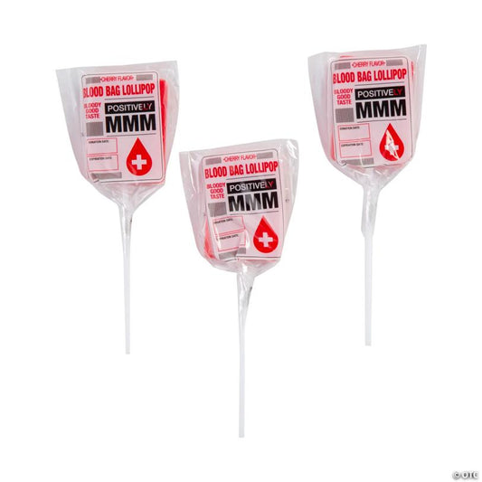 Blood Bag Character Lollipops - 30 Pc.