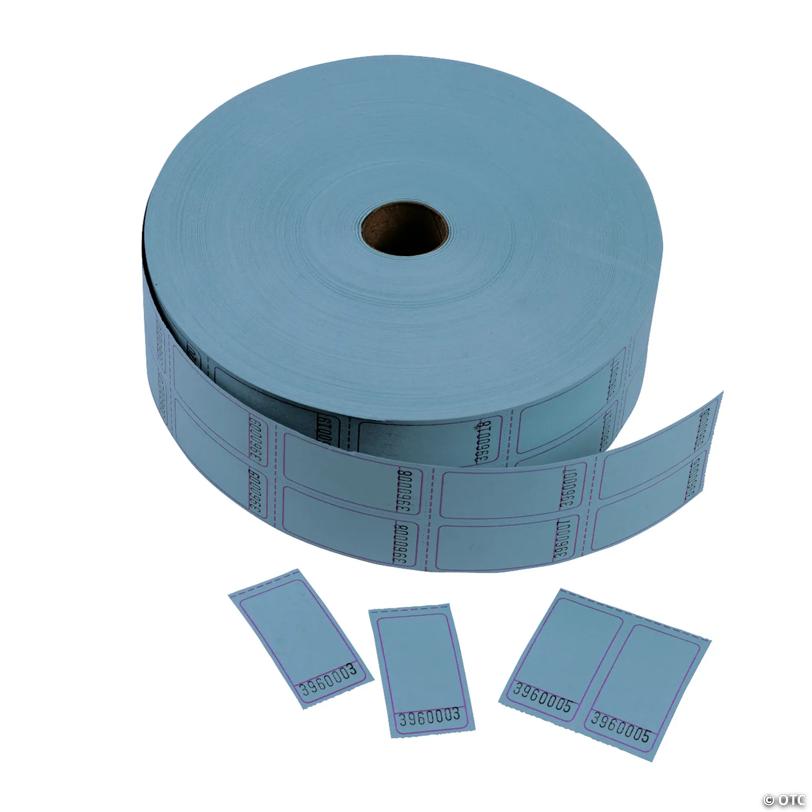 Blue Blank Double Roll Tickets | USA Decoration®