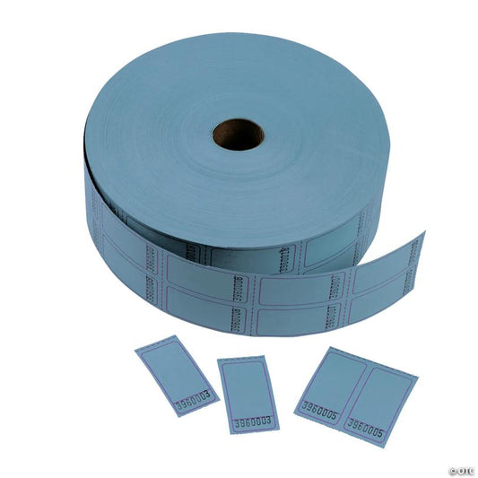 Blue Blank Double Roll Tickets | USA Decoration®