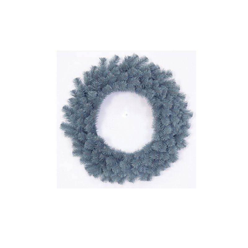 Spruce Christmas Wreath hung on a wooden door