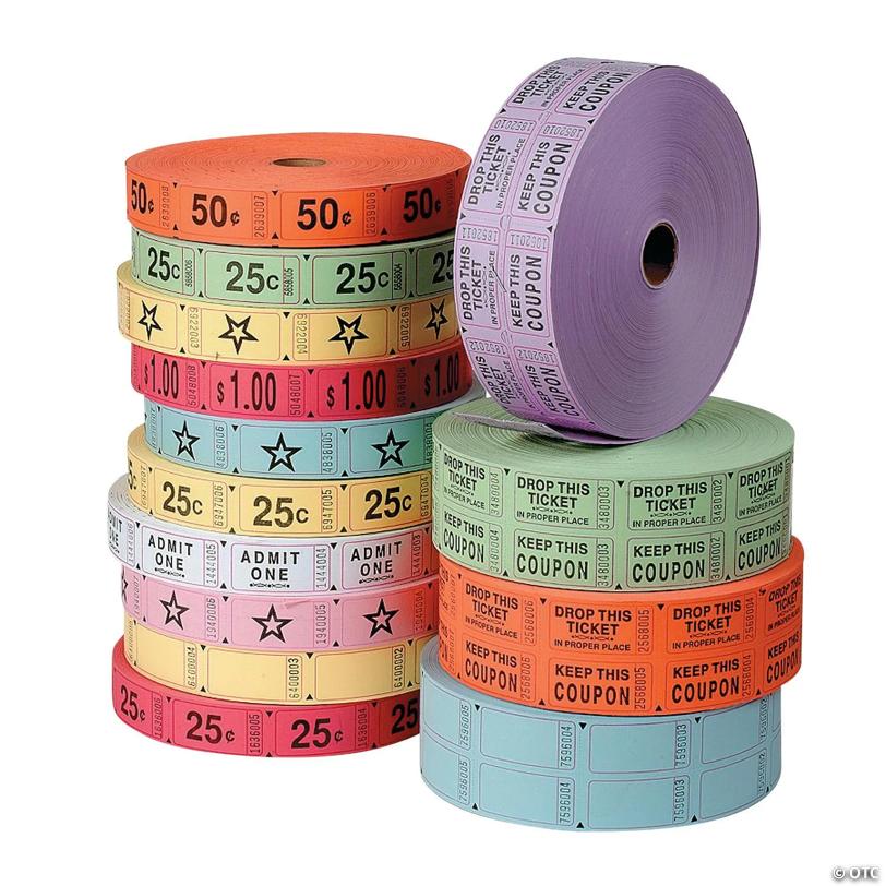 Blue Star Single Roll Tickets | USA Decoration®