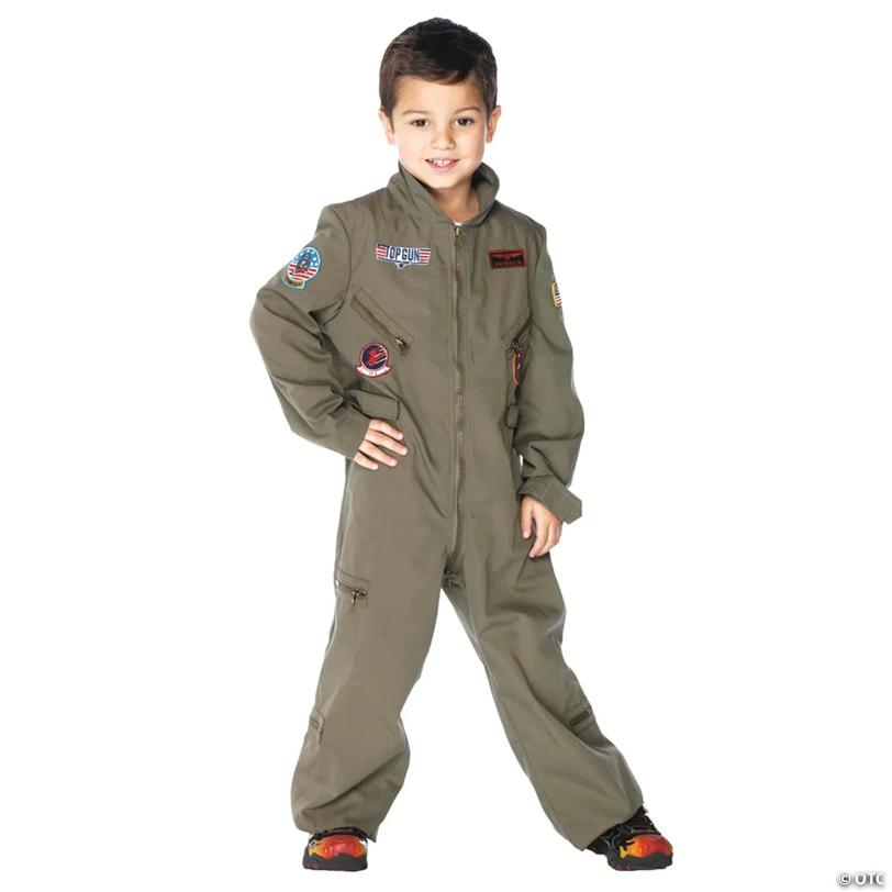 Boy's Top Gun Flight Suit Costume