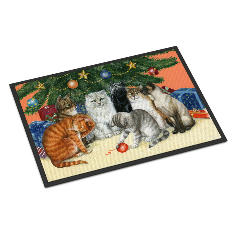 Brayleigh Non-Slip No Pattern Christmas Doormat