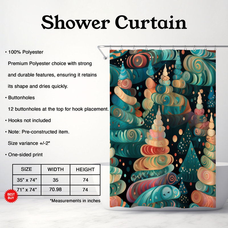 Bright Tree - Premium Shower Curtain