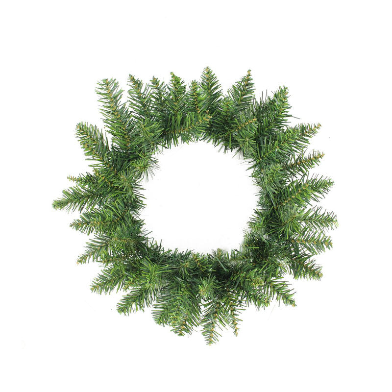 Artificial Fir Christmas Wreath hanging on a front door