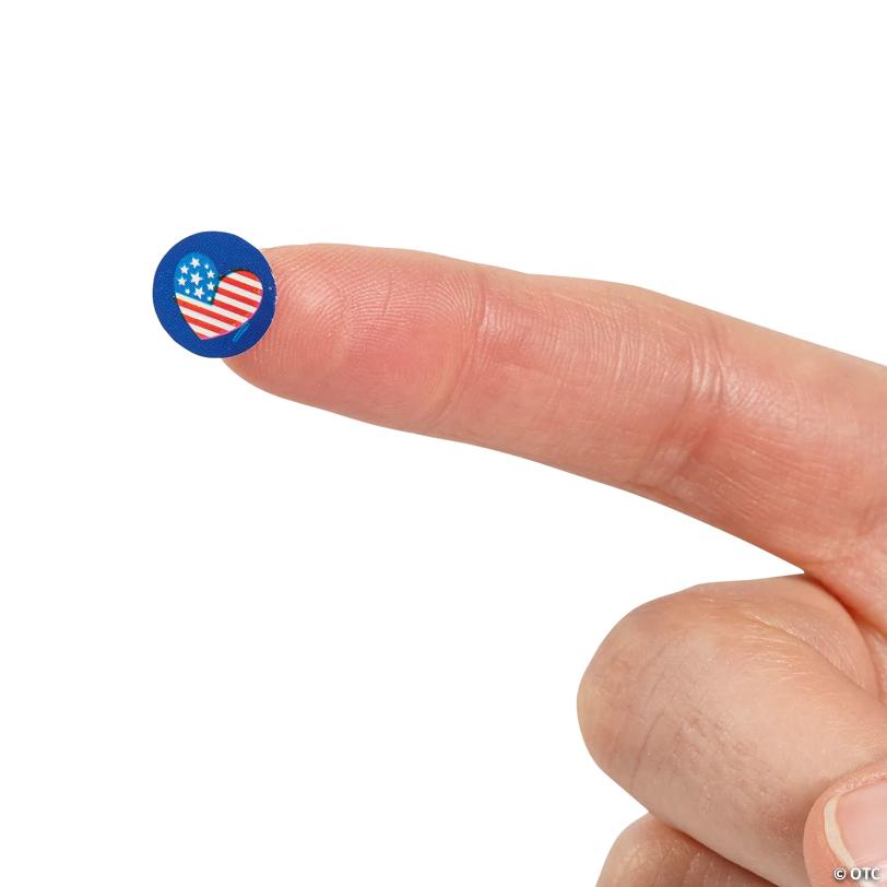 Bulk 1000 Pc. Mini Patriotic Sticker Roll