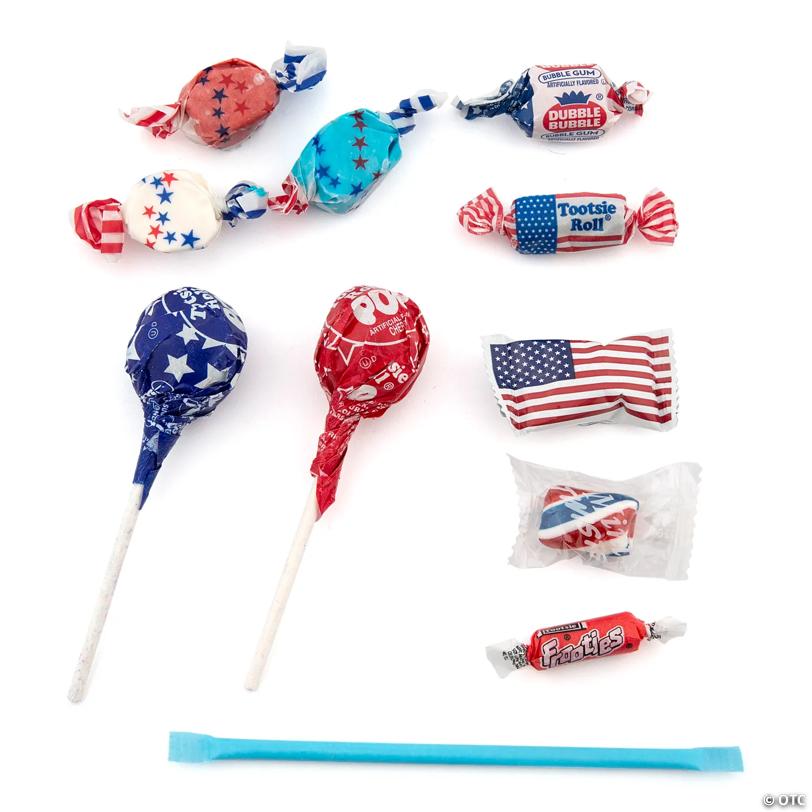 Bulk 1000 Pc. Patriotic Red, White & Blue Classic Candy Assortment
