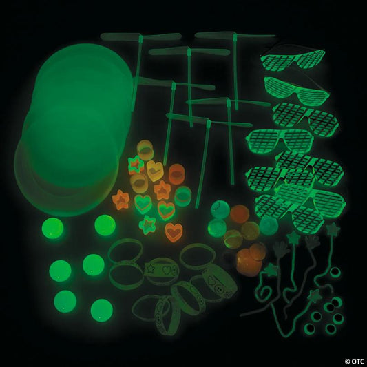 Bulk 100 Pc. Glow-in-the-Dark Toy Assortment