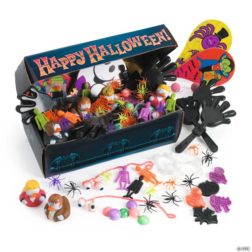 Bulk 100 Pc. Halloween Coffin Chest Toy & Handout Assortment