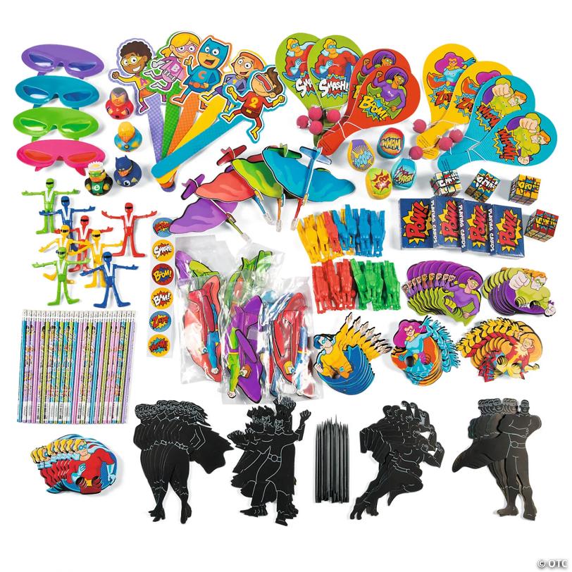 Bulk 250 Pc. Superhero Novelty Assortment