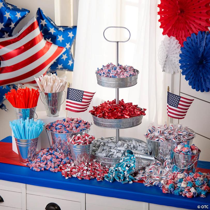 Bulk 3000 Pc. Patriotic Parade Red, White & Blue Candy Assortment