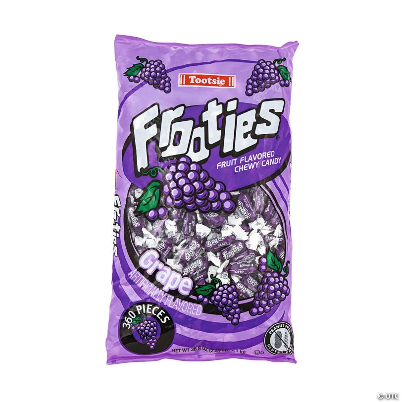 Bulk 360 Pc. Grape Mini Tootsie Roll Frooties Chewy Fruit Candy | USA Decoration®