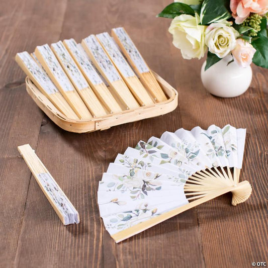 Bulk 48 Pc. Floral Folding Fans | USA Decoration®