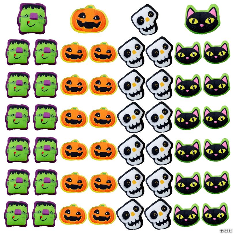 Bulk 48 Pc. Halloween Stuffed Flat Character Assortment
