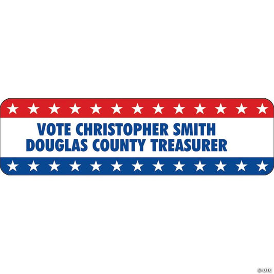 Bulk 48 Pc. Personalized Mini Patriotic Bubble Bottles