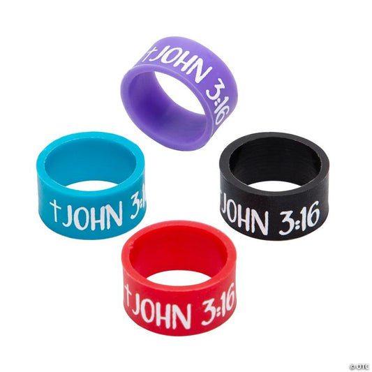 Bulk 48 Pc. Religious Silicone Rings