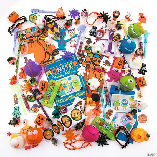 Bulk 500 Pc. Halloween Novelty Toy & Stationery Giveaway Assortment