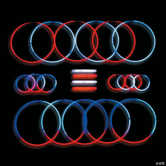 Bulk 500 Pc. Patriotic Glow Stick, Bracelet & Necklace Assortment