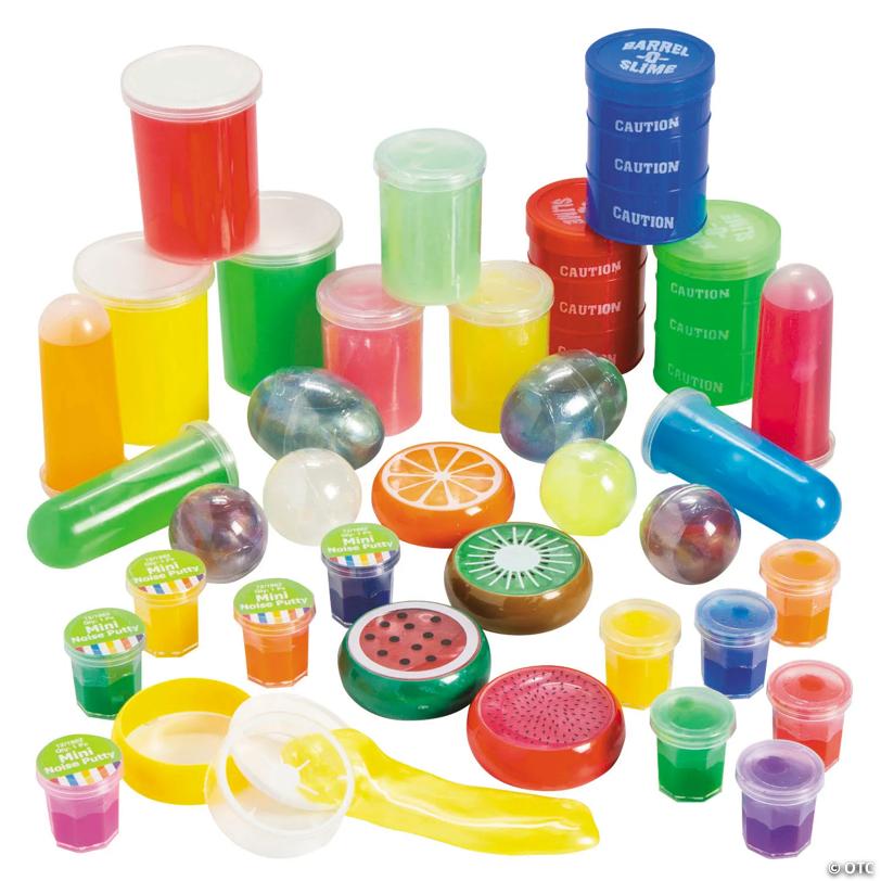 Bulk 50 Pc. Everyday Fun Multicolor Putty & Slime Handout Assortment