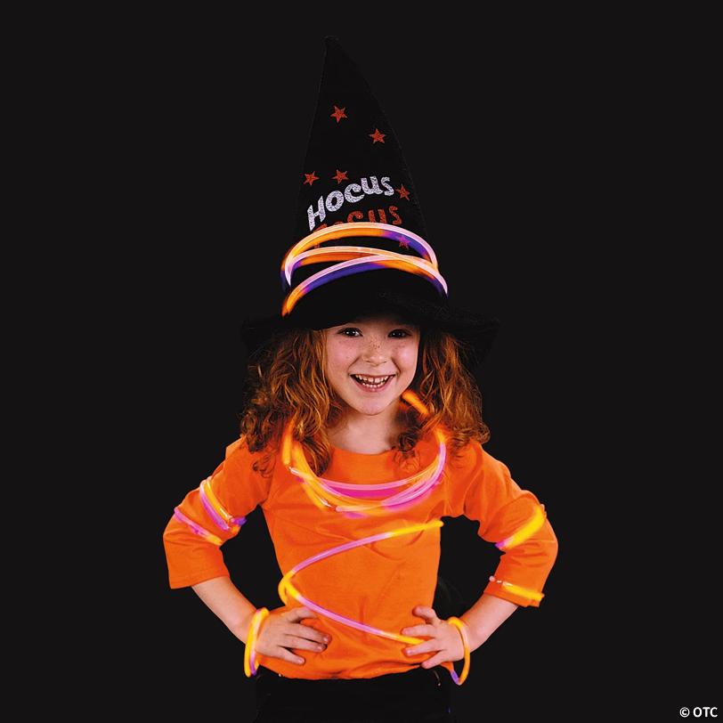 Bulk 50 Pc. Halloween Colors Glow Necklaces