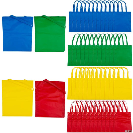 Bulk 50 Pc. Large Laminated Nonwoven Tote Bag Assortment