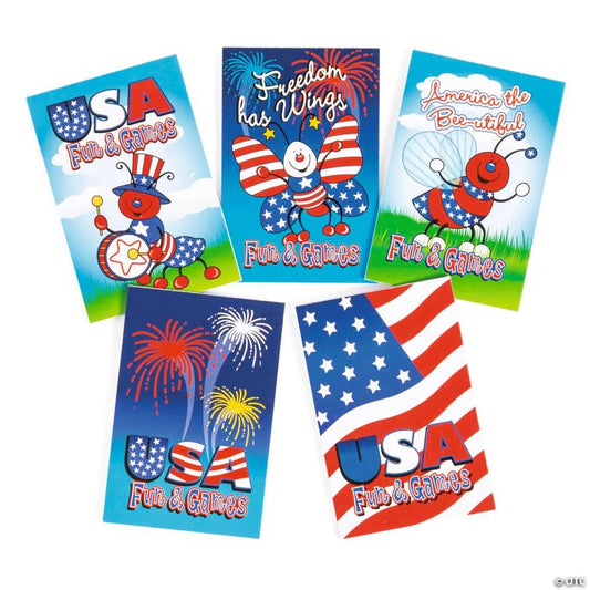 Bulk 72 Pc. Patriotic Mini Activity Books