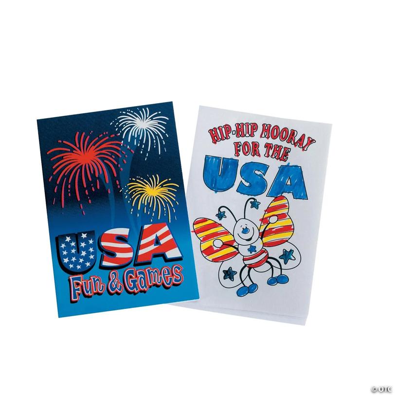 Bulk 72 Pc. Patriotic Mini Activity Books