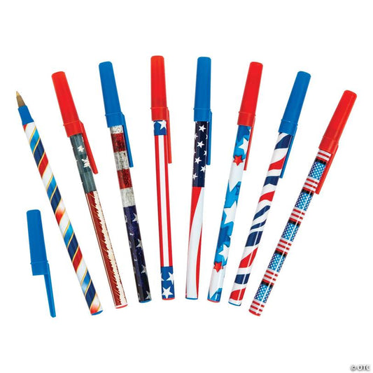Bulk 72 Pc. Patriotic Stick Pen Assortment