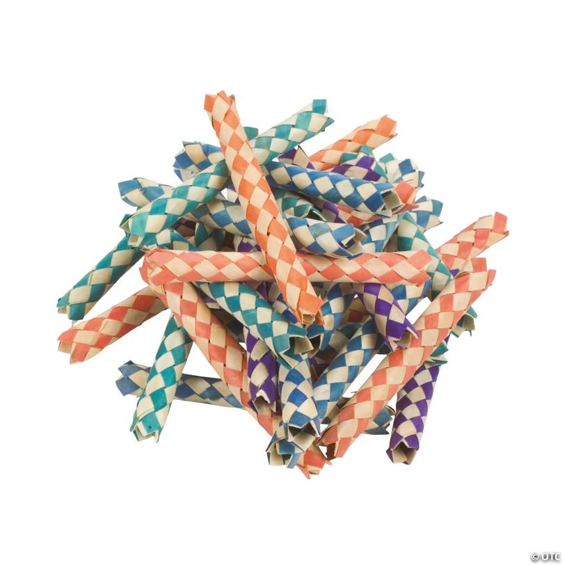 Bulk 72 Pc. Purple, Red or Blue Checkerboard Woodchip Finger Traps