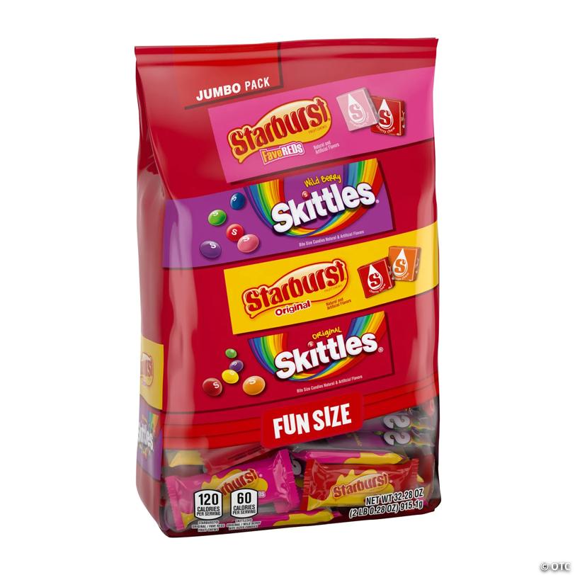 Bulk 80 Pc. Starburst & Skittles Fun Size Variety Candy Mix