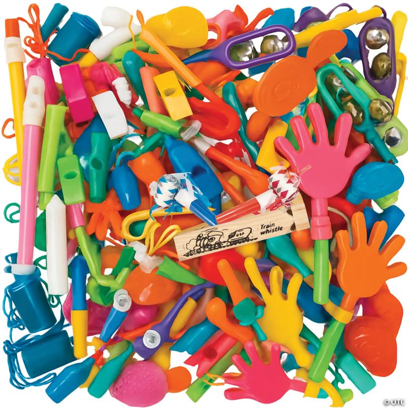 Bulk 96 Pc. Classic Party Noisemaker Handout & Novelty Assortment