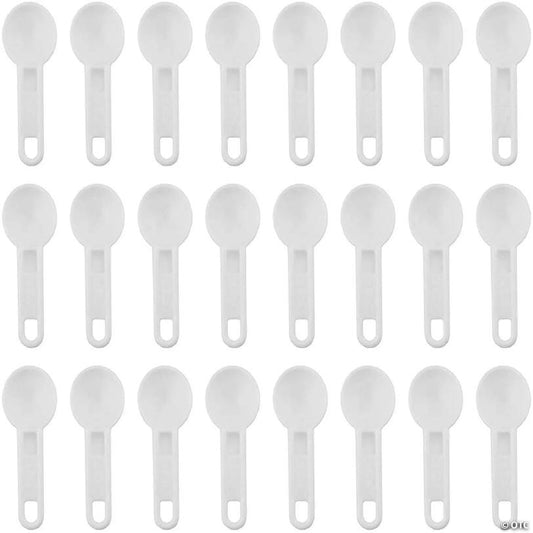 Bulk Pack of Teaspoon Measuring Spoons 24pk; 5 ml / 5 cc Scoops, Short-Handled | USA Decoration®