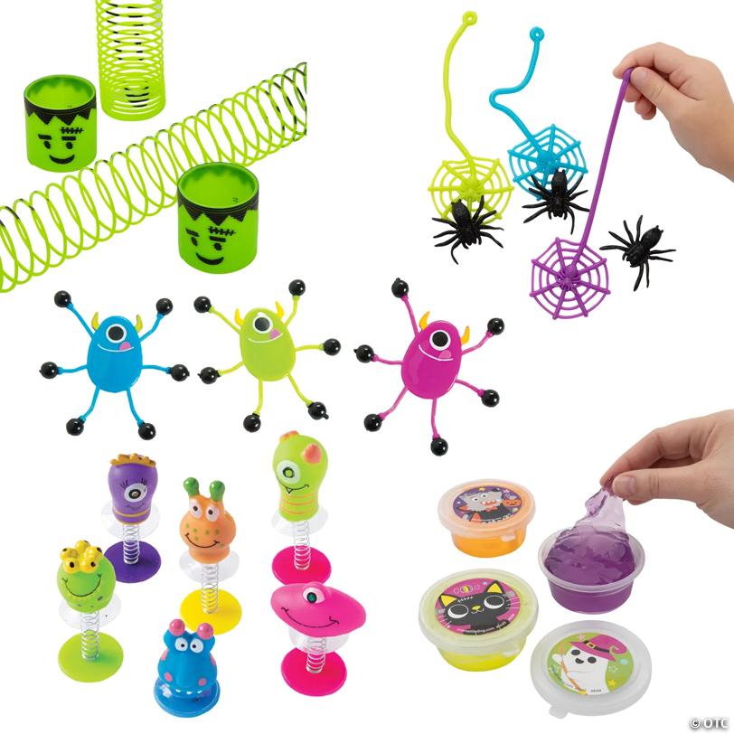 Bulk Value Halloween Icon Novelty Toy Assortment Kit - 96 pc