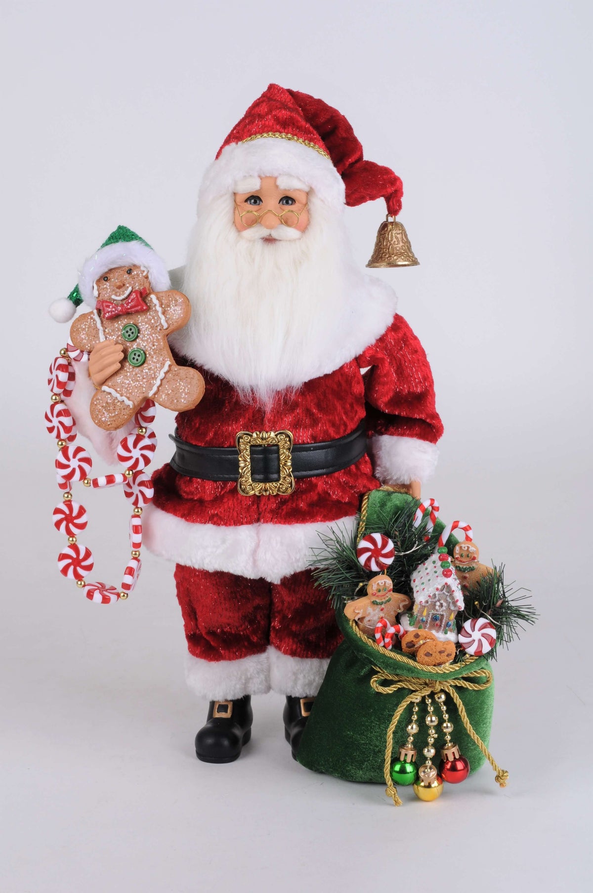Lighted Peppermint & Goodies Santa