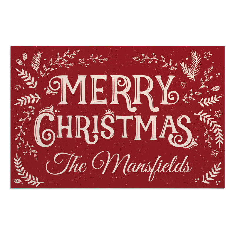 Calim Non-Slip Christmas Doormat