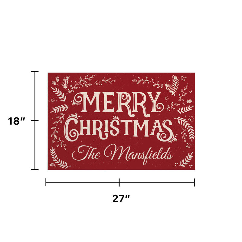 Calim Non-Slip Christmas Doormat