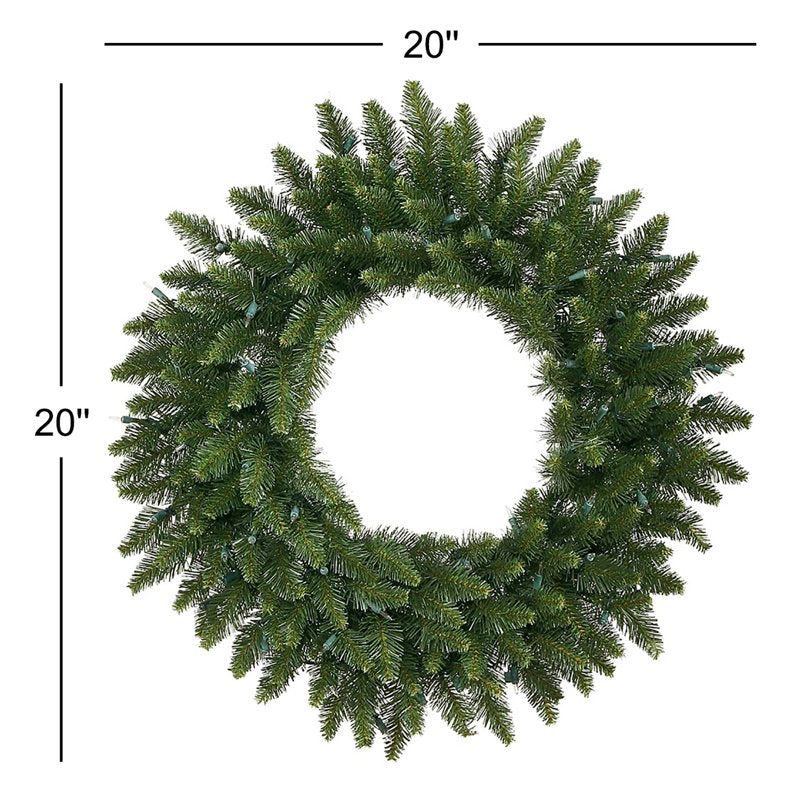 Artificial Pine Candle Rings on a pillar candle as a table centerpiece