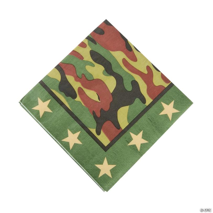 Camouflage Luncheon Napkins - 16 Pc.