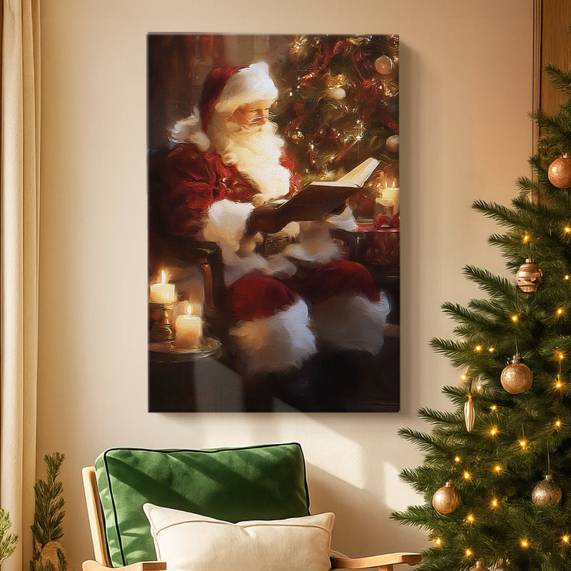Candlelit Cathedral Village-Premium Gallery Wrapped Canvas