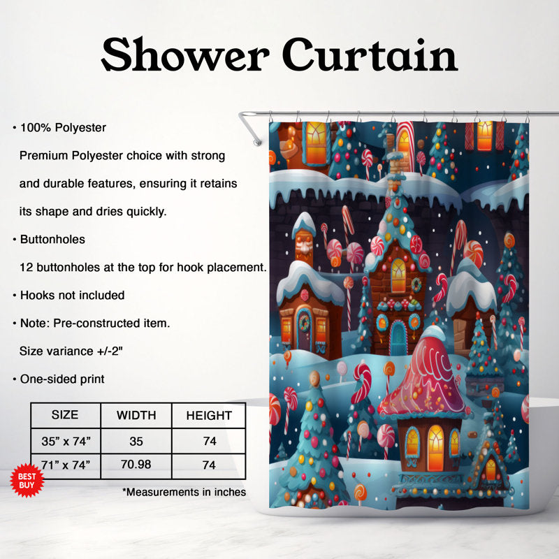 Candy House - Premium Shower Curtain